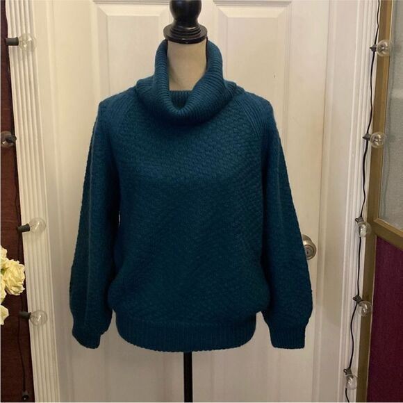 Missoni Teal Cowl Neck Women's Sweater, S - Picture 1 of 7